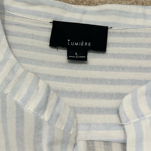 Blue and white striped Blouse - Picture 6 of 6